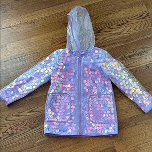 Girls sequin raincoat